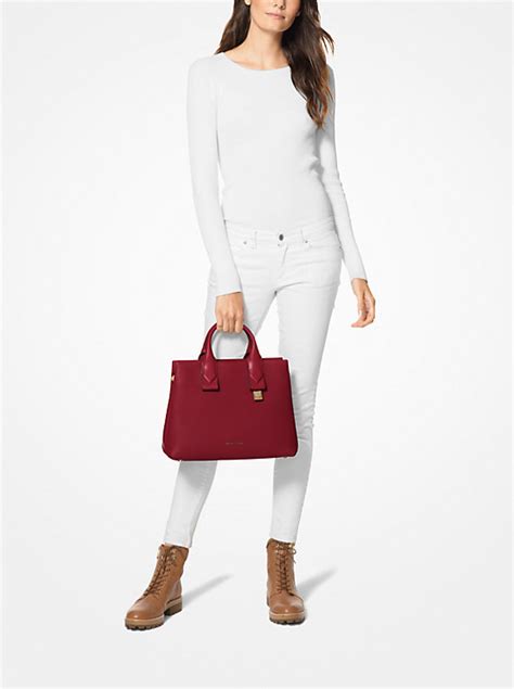 rollins leather satchel michael michael kors|michael kors outlet satchel.